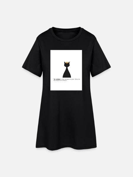 Gato Rey und seine Hypothek - Frauen T-Shirt-Kleid - Schwarz