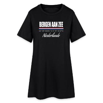 Bergen Aan Zee - Robe T-shirt Femme - noir - Devant