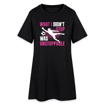 Football Gardien de but Gardien de but Football féminin - Robe T-shirt Femme - noir - Devant