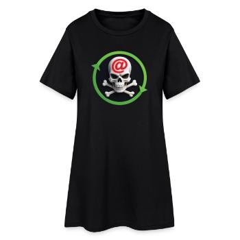 CYBER PIRATE #2 - geek & scifi - Women’s T-Shirt Dress - black - Front