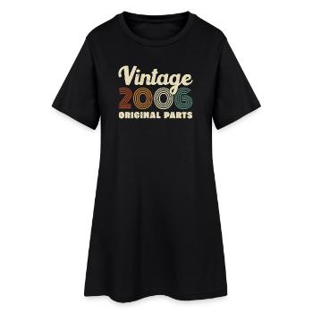 20 Years 2006 Vintage Retro Birthday Gift - Women’s T-Shirt Dress - black - Front