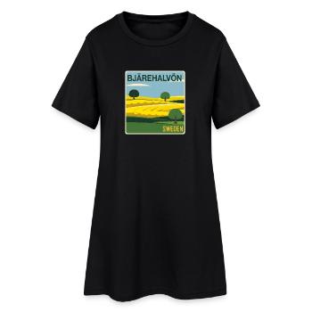 Bjärehalvön Campagne suédoise - Robe T-shirt Femme - noir - Devant