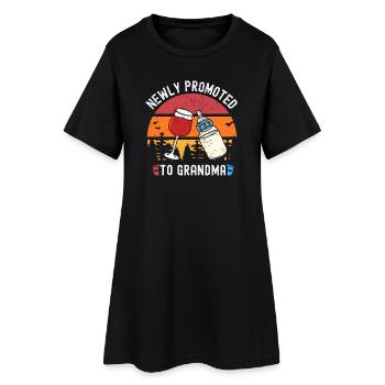 Vêtements et accessoires drôles de grand-mère nouvellement promus - Robe T-shirt Femme - noir - Devant