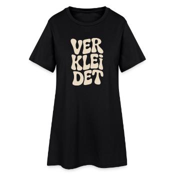 Déguisement déguisement carnaval carnaval - Robe T-shirt Femme - noir - Devant