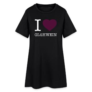 J’adore le vin chaud - Robe T-shirt Femme - noir - Devant