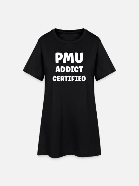 PMU-Humor - Frauen T-Shirt-Kleid - Schwarz