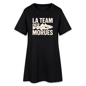 La Team Des Morues - Robe T-shirt Femme - noir - Devant