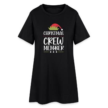 Noël de l’équipage de Weihnachten - Robe T-shirt Femme - noir - Devant