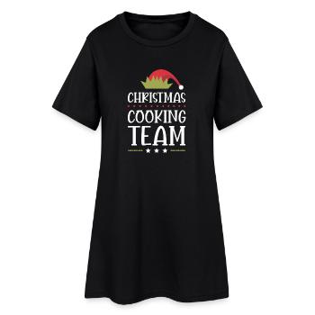 Membre de l’équipage de Noël - Robe T-shirt Femme - noir - Devant