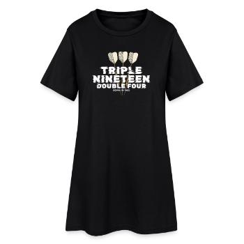 Paiement des fléchettes vintage 1965 - Robe T-shirt Femme - noir - Devant