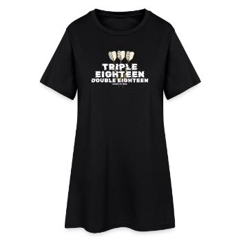 Paiement vintage des fléchettes années 1990 - Robe T-shirt Femme - noir - Devant