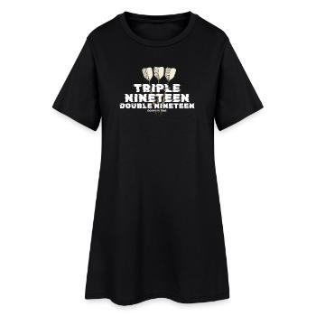 Paiement des fléchettes vintage 1995 - Robe T-shirt Femme - noir - Devant