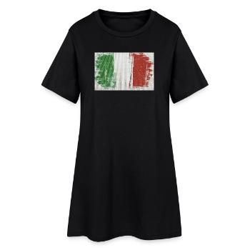 Conception italienne - Robe T-shirt Femme - noir - Devant