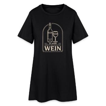 Aged for 30 years like a good wine - Women’s T-Shirt Dress - black - Front