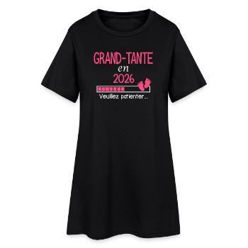 Grand-Tante en 2026 cadeau Future Tatie - Robe T-shirt Femme - noir - Devant