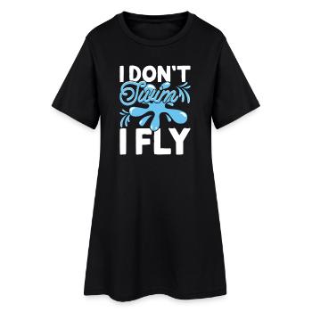 Natation Sports nautiques Float Gifts - Robe T-shirt Femme - noir - Devant