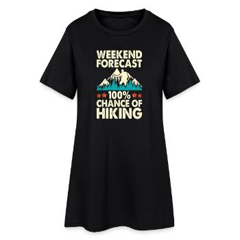 Randonnée Randonneur Alpiniste Cadeau - Robe T-shirt Femme - noir - Devant