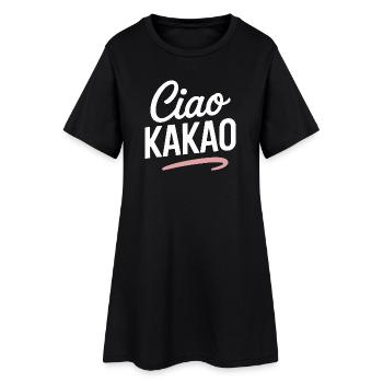 Ciao Cacao Chocolat chaud Chocolat chaud Au revoir - Robe T-shirt Femme - noir - Devant