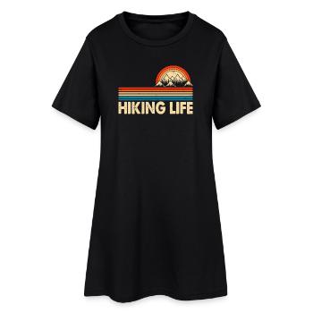 Randonnée Randonneur Alpiniste Cadeau - Robe T-shirt Femme - noir - Devant