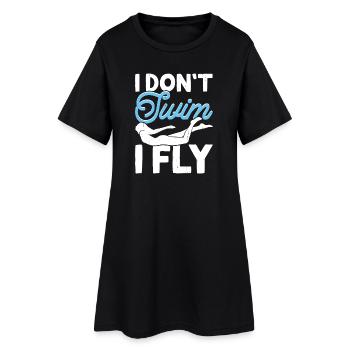 Natation Sports nautiques Float Gifts - Robe T-shirt Femme - noir - Devant