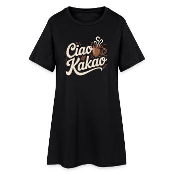 Ciao Cacao Chocolat chaud Chocolat chaud Au revoir - Robe T-shirt Femme - noir - Devant