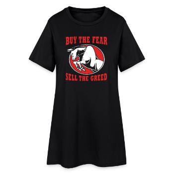 Finance Actions Argent Trading Bitcoin Capital - Robe T-shirt Femme - noir - Devant