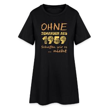en 1959 - Robe T-shirt Femme - noir - Devant
