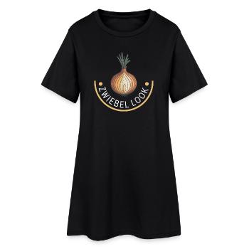 Zwiebellook Outdoor Wandern Trekking - Frauen T-Shirt-Kleid - Schwarz - Vorne