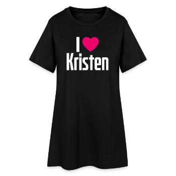 J’aime Kristen Pink Heart J’aime Kristen - Robe T-shirt Femme - noir - Devant