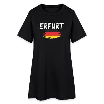 Erfurt Allemagne Drapeau - Robe T-shirt Femme - noir - Devant