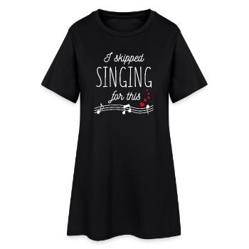 Pour cela, j’ai renoncé au chant ! - Robe T-shirt Femme - noir - Devant
