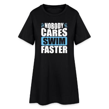 Natation Sports nautiques Float Gifts - Robe T-shirt Femme - noir - Devant