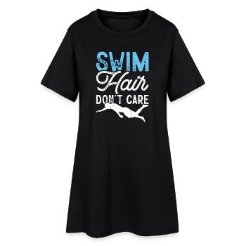 Natation Sports nautiques Float Gifts - Robe T-shirt Femme - noir - Devant