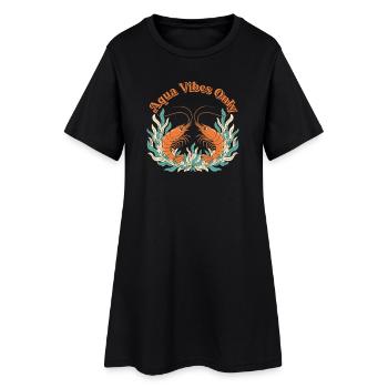 Aqua Vibes uniquement - Robe T-shirt Femme - noir - Devant