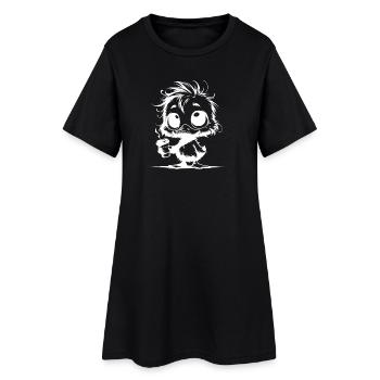 Duck in Survival Mode Caffeine Coma Mug - Women’s T-Shirt Dress - black - Front