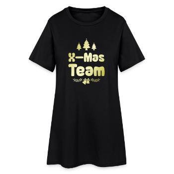 L’équipe X-Mas - Robe T-shirt Femme - noir - Devant