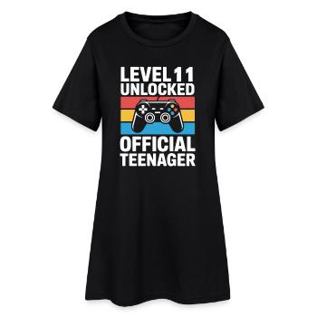Niveau 11 Adolescent Officiel Débloqué - Robe T-shirt Femme - noir - Devant