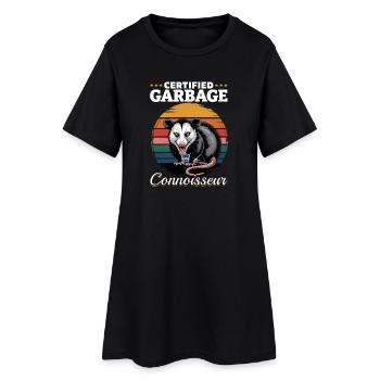 Drôle d’opossum - Robe T-shirt Femme - noir - Devant