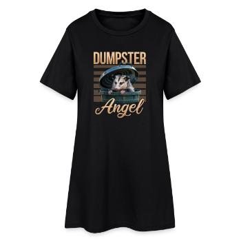 Drôle d’opossum - Robe T-shirt Femme - noir - Devant