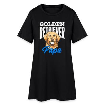 Golden Retriever Besitzer Halter Geschenk - Frauen T-Shirt-Kleid - Schwarz - Vorne