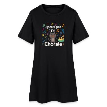Jpеux pas jai Chorale - Robe T-shirt Femme - noir - Devant
