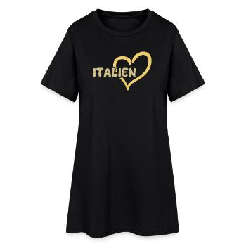 L’Italie comme l’Italie - Robe T-shirt Femme - noir - Devant