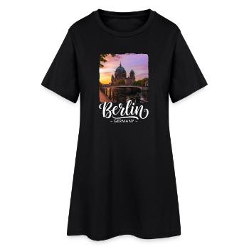 Berlin - Robe T-shirt Femme - noir - Devant