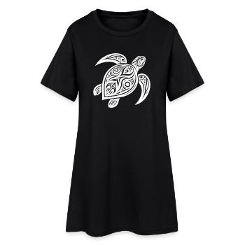 Style de tatouage de tortue - Design mystique - Robe T-shirt Femme - noir - Devant