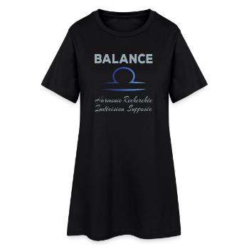 Balance - Robe T-shirt Femme - noir - Devant