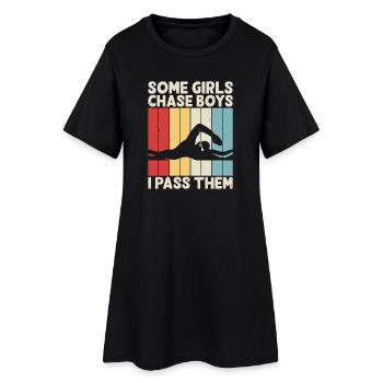 Natation Sports nautiques Float Gifts - Robe T-shirt Femme - noir - Devant