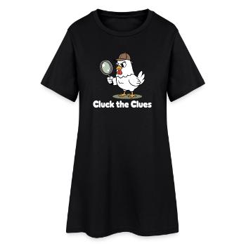 Gloussez le détective - Robe T-shirt Femme - noir - Devant