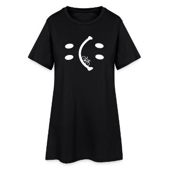 Vélo - Sois heureux de décider - Robe T-shirt Femme - noir - Devant