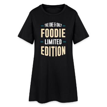 Limitierte Foodie Edition - Frauen T-Shirt-Kleid - Schwarz - Vorne