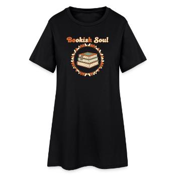 Bookish Soul - Women’s T-Shirt Dress - black - Front